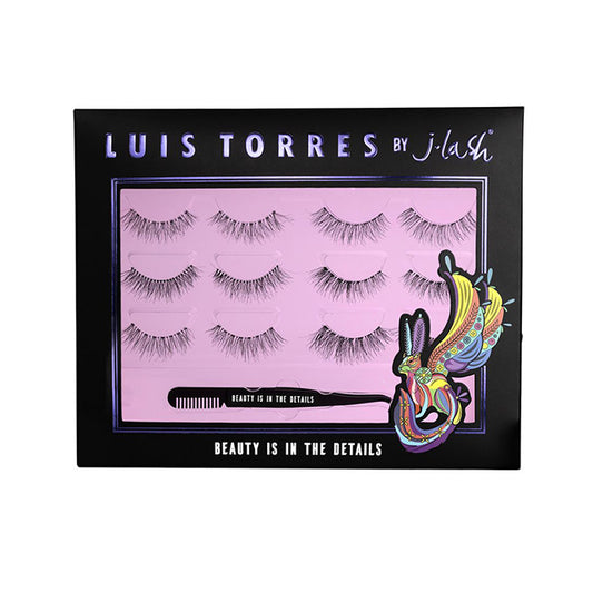 Pestañas Luis Torres By J-Lash c/6 pares + aplicador