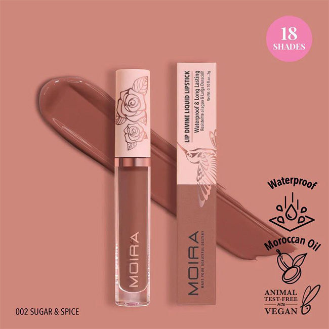 Labial liquido Moira Lip Divine Liquid Lipstick