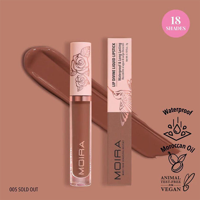 Labial liquido Moira Lip Divine Liquid Lipstick